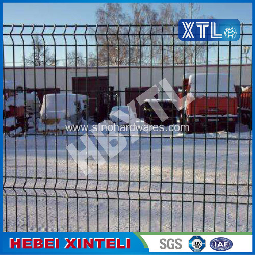 Green PVC Coated 3D Folds Wire Mesh Fence